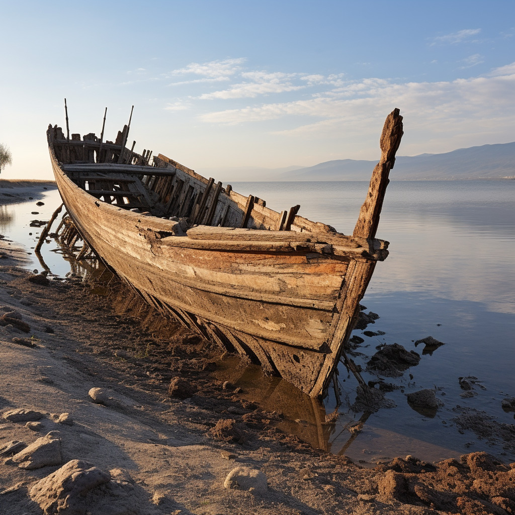 A rendering of the Magdala Boat by Midjourney